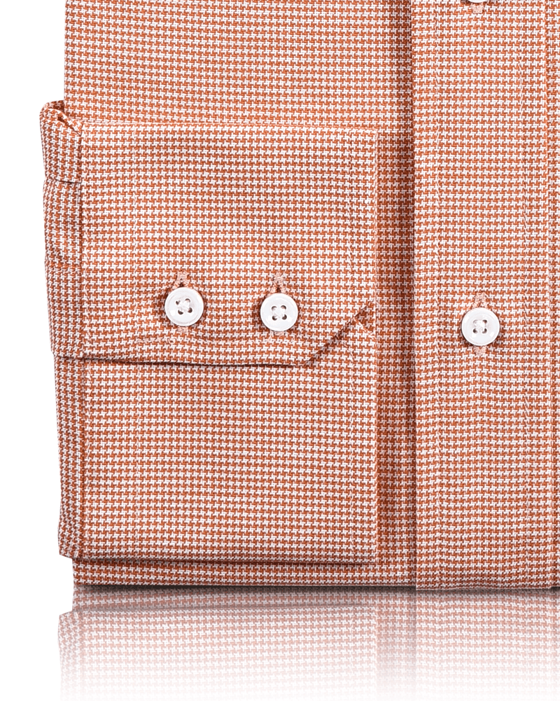 EZS Orange Houndstooth Shirt