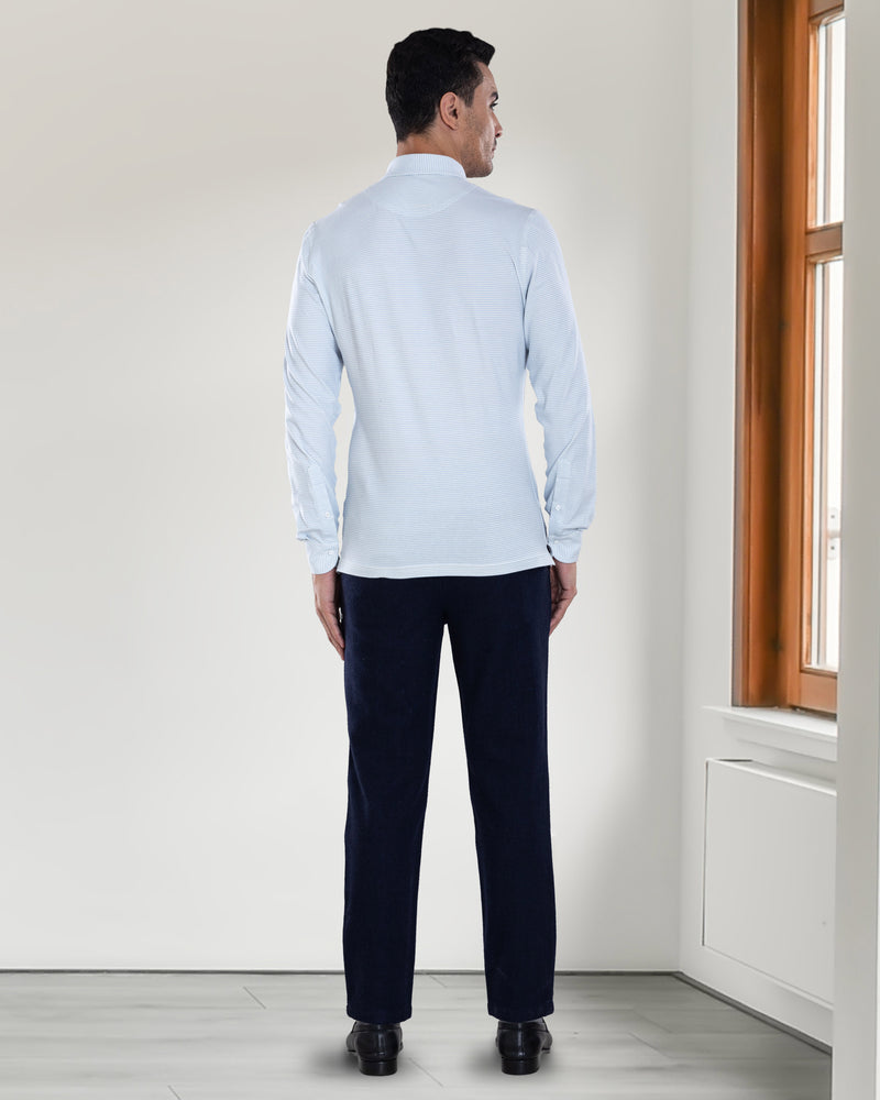 Navy Wool Chino