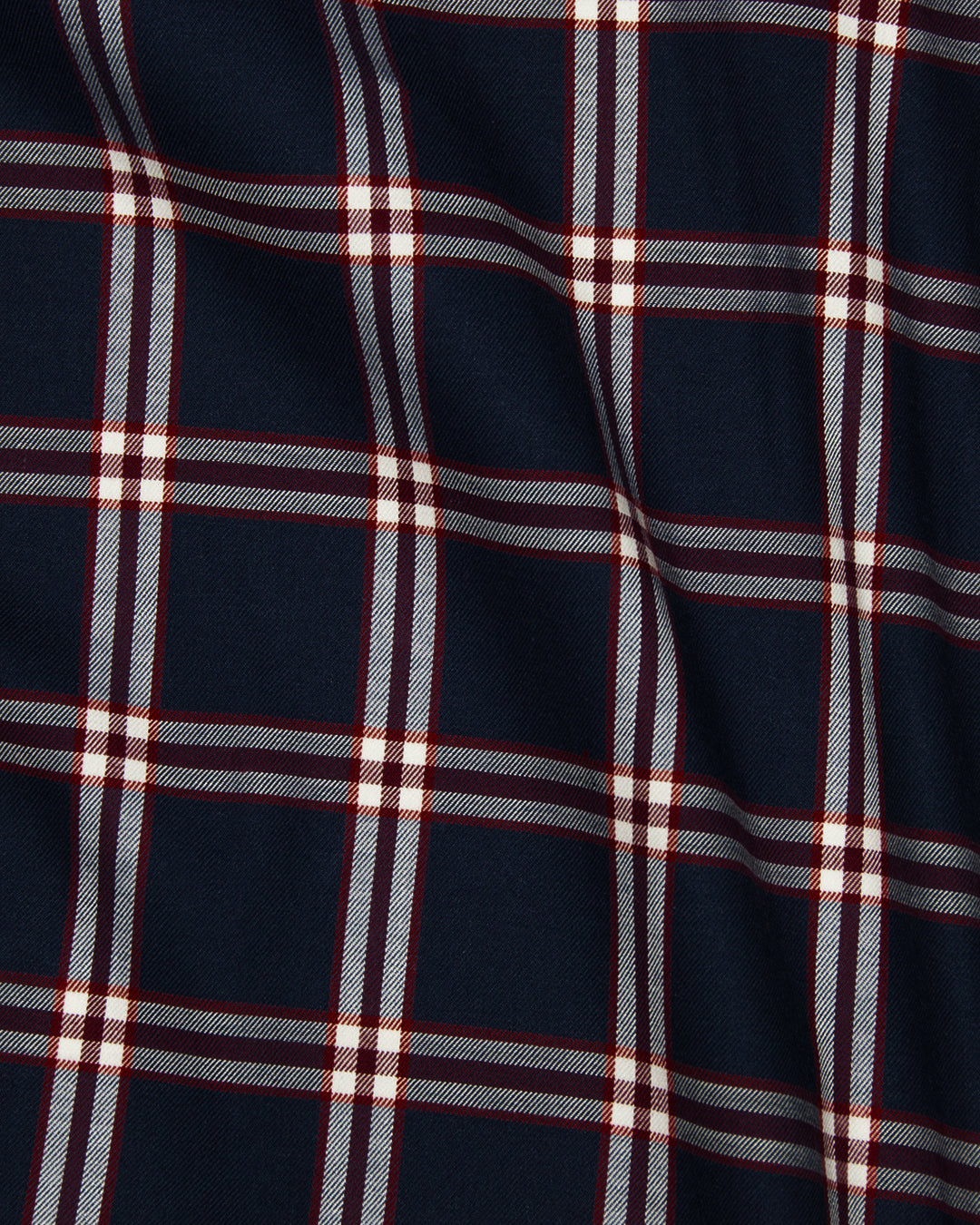 Red Navy Big Tattersall Casual Shirt