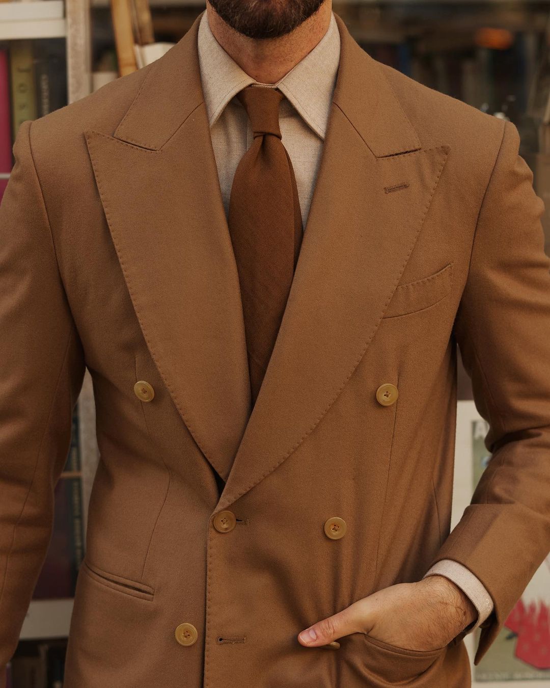 Vitale Barberis Canonico - Sand Wool Flannel Suit