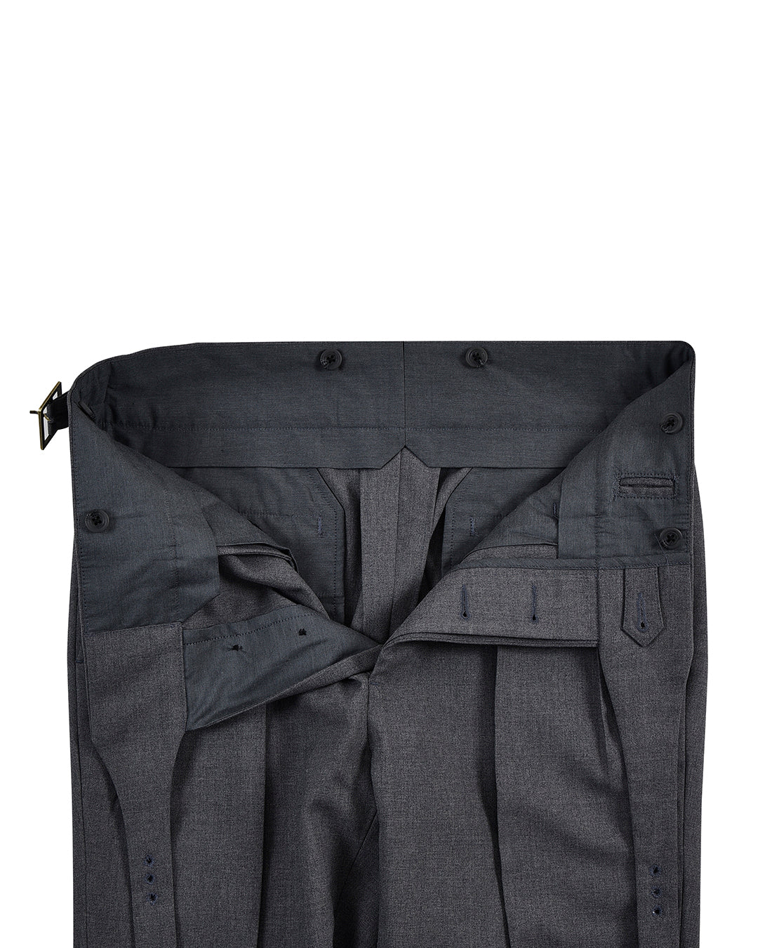 Gurkha Pant in Dugdale New Fine Worsted Tropical Wool - Grey