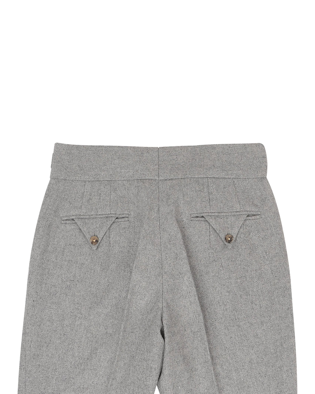 Gurkha Pant in Grey Wool Flannel