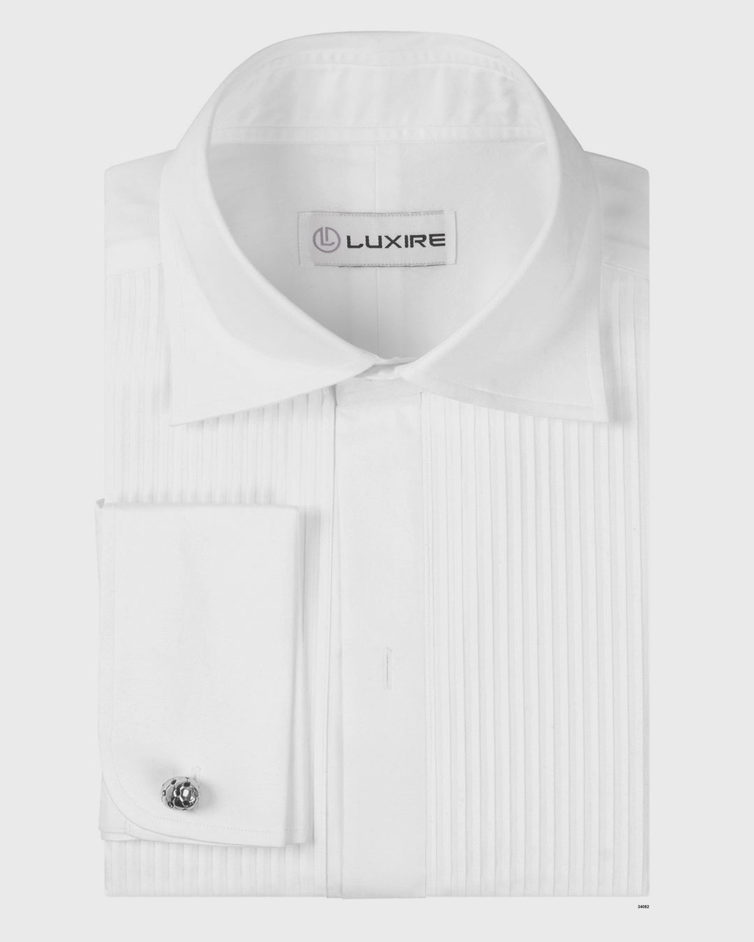 Front of the mens tuxedo shirt by Luxire called classic