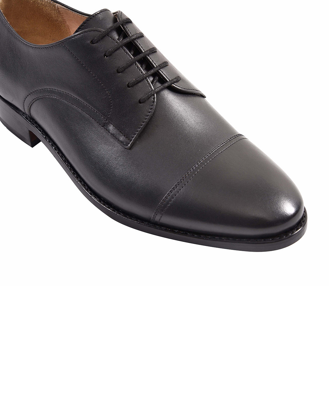 Captoe Derby Black