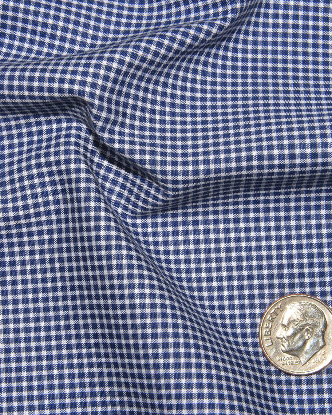 Navy Micro Gingham