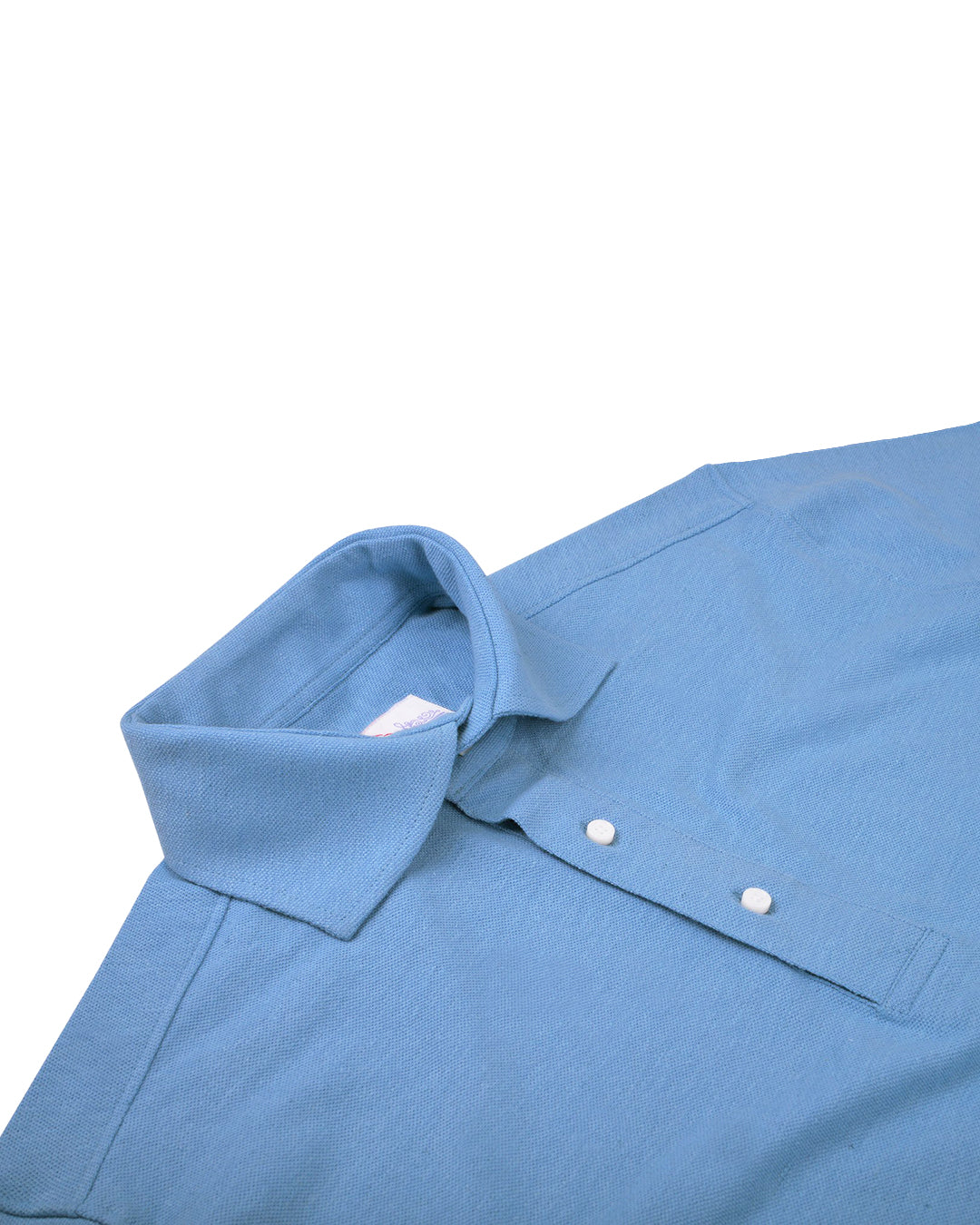 Steel Blue Cotton Polo T-shirt