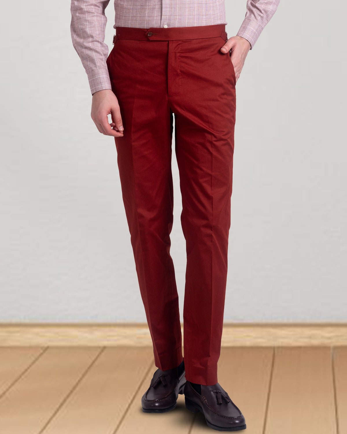 Rust Twill Dress Pant - 1