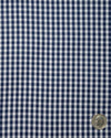 Navy and White Macro Gingham Checks Shirt