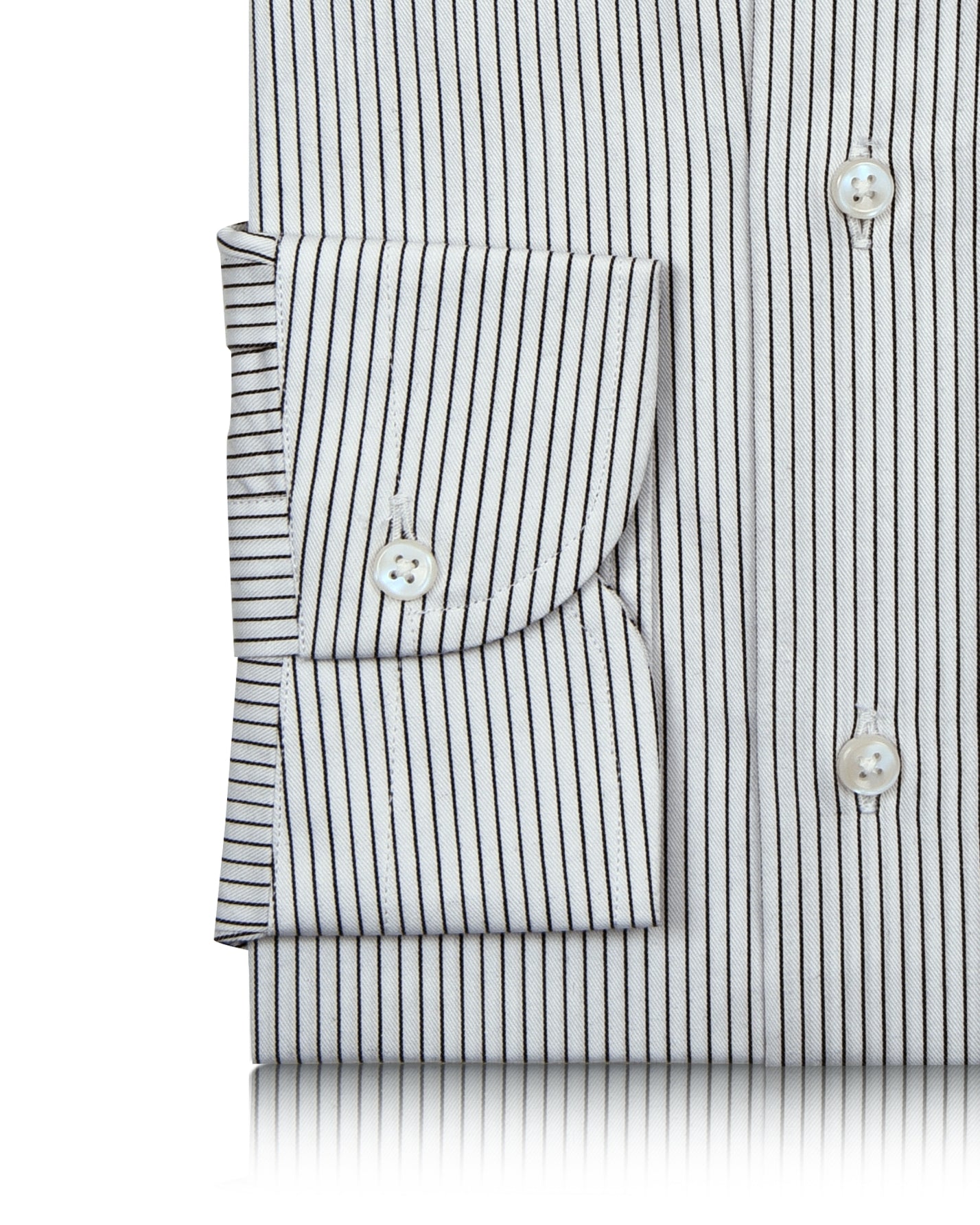 EZS Monti White & Black Pin Stripes Shirt