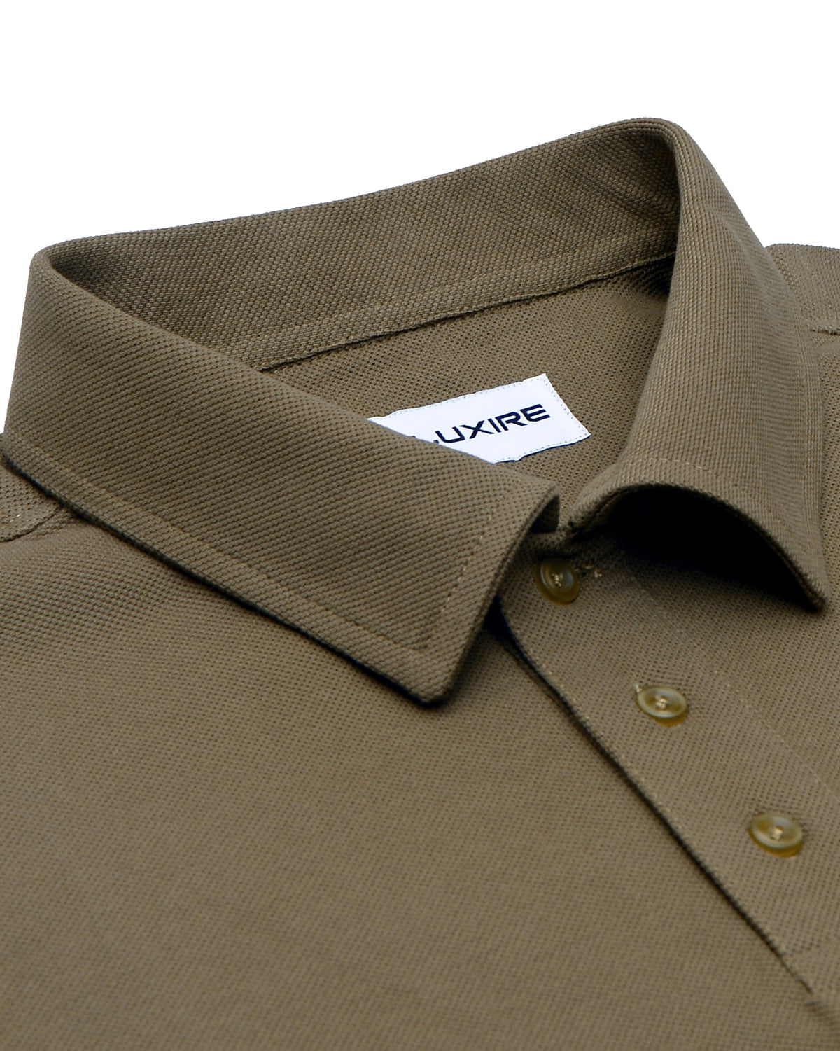 EZS Aria Olive Long Sleeve Polo - 5