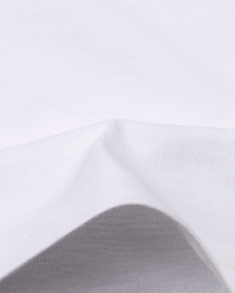 EZS Aria White Crewneck T-Shirt