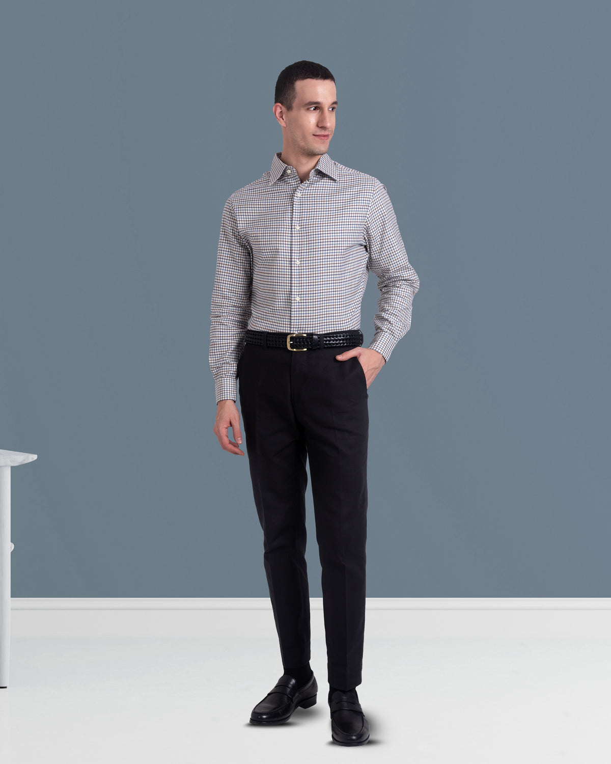 Midnight Grey Twill Dress Pant - 2