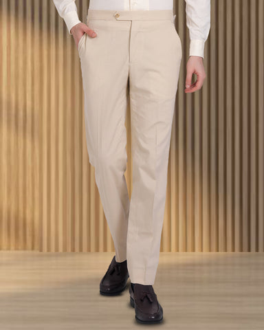 Light Khaki Cotton Dress Pant