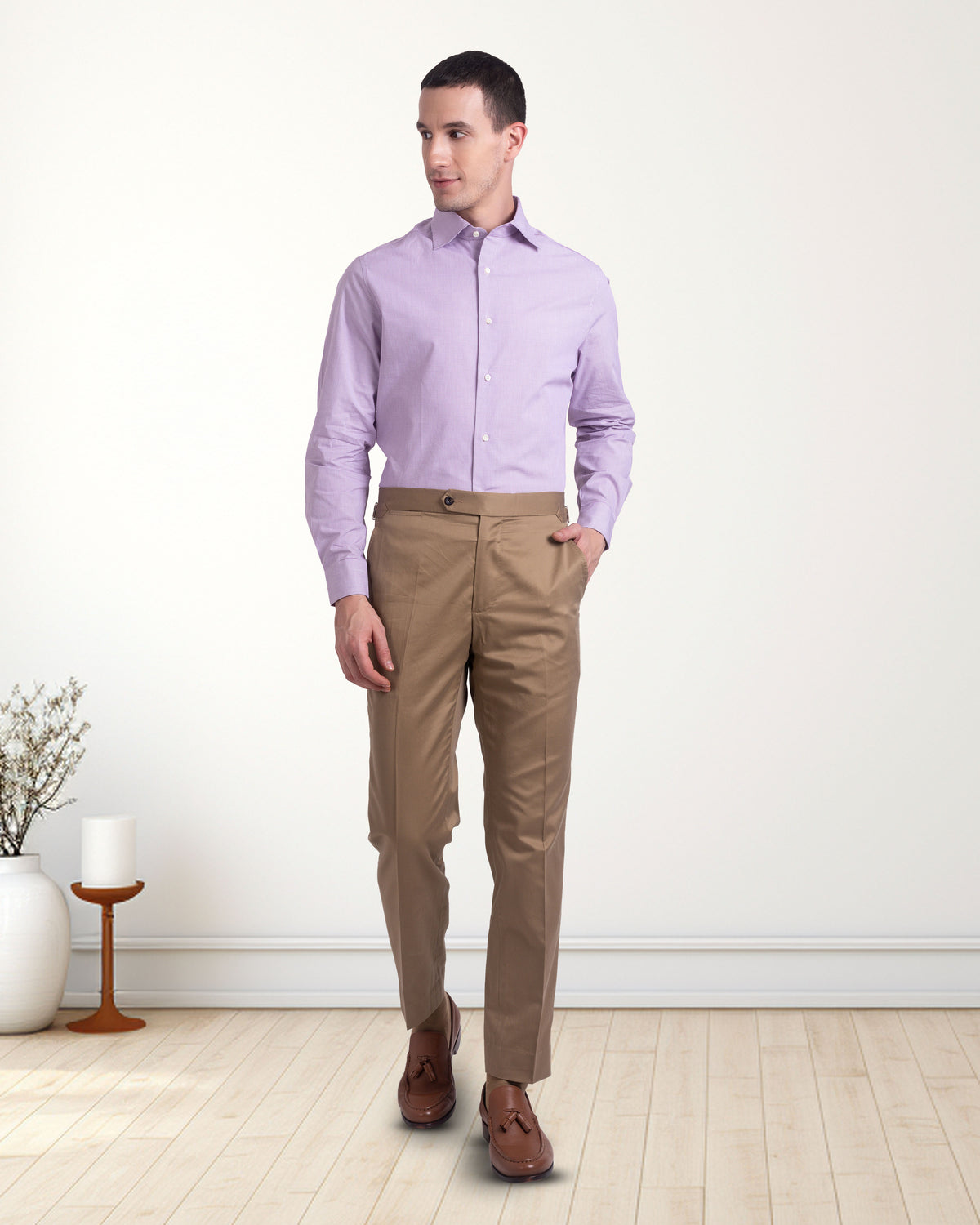 British Khaki Twill Pant - 2
