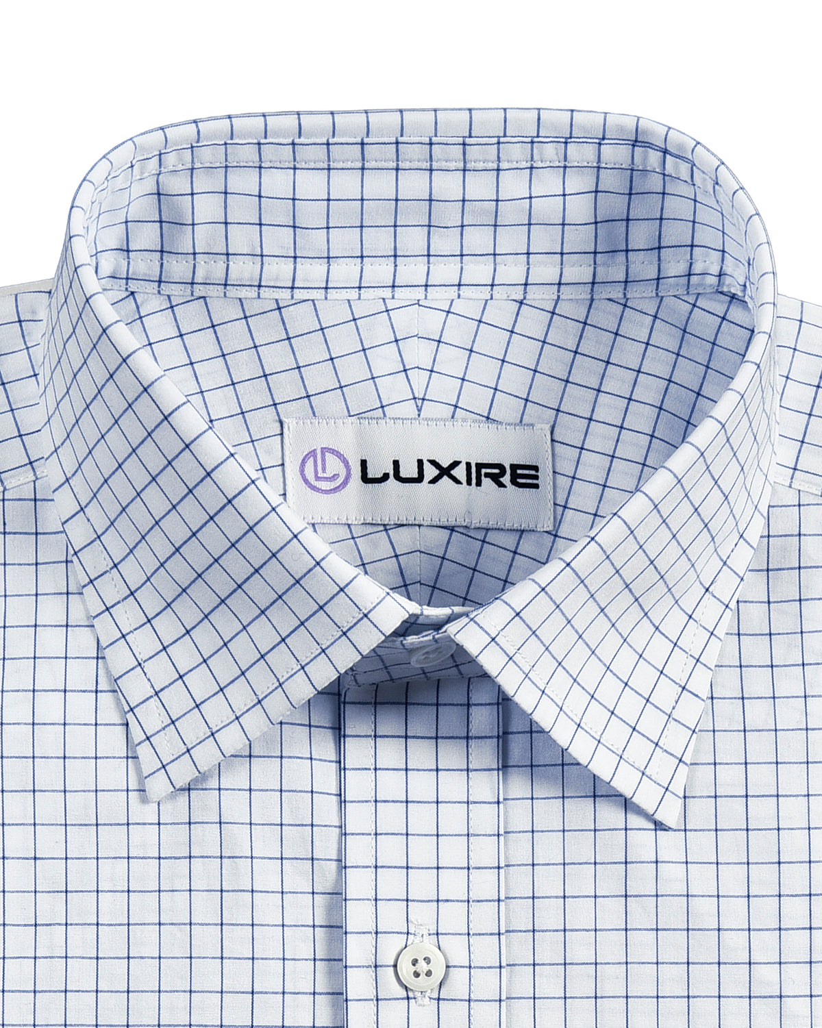 Navy White Checks Shirt - 3