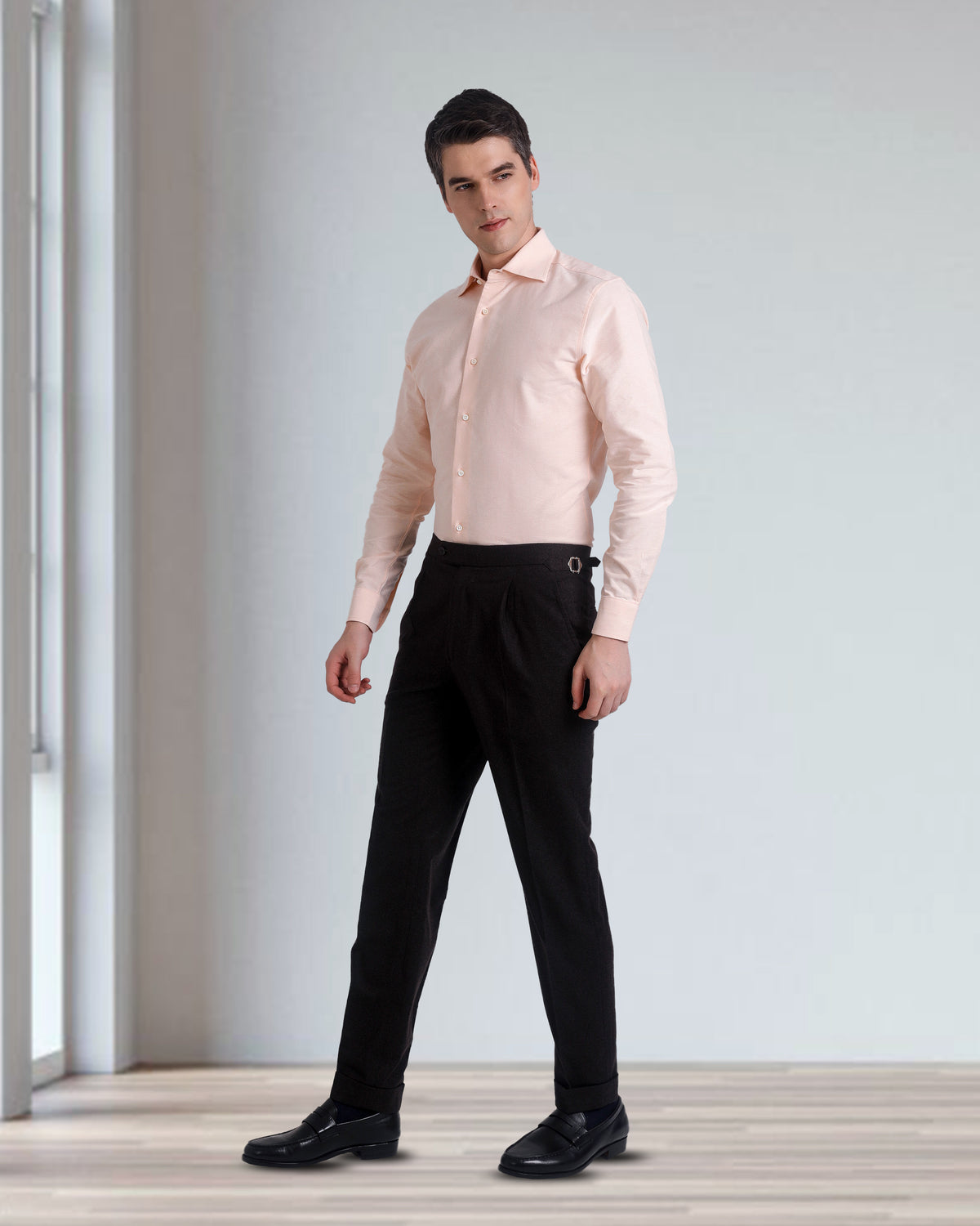 Pale Orange Classic Oxford Shirt - 4