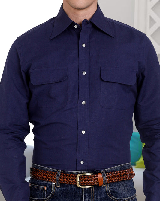 Navy Chambray Shirt