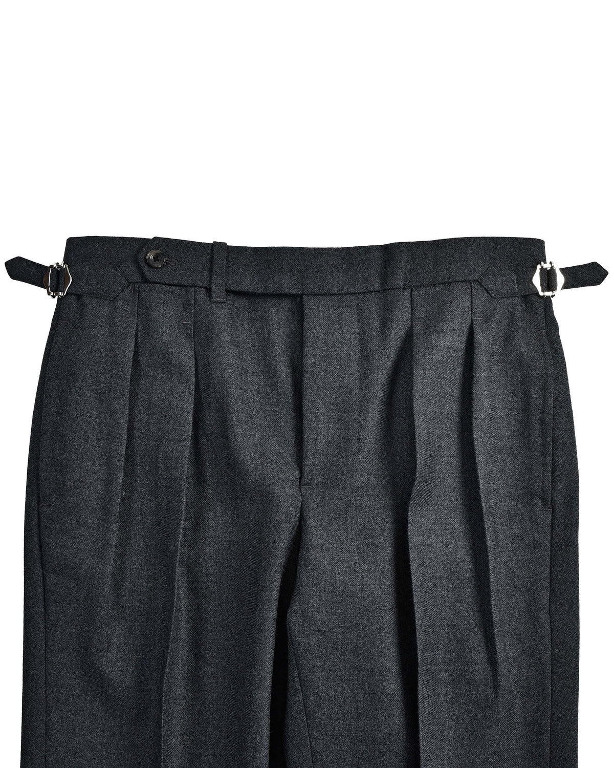 Dugdale Grey Wool Flannel Dress Pant - 3