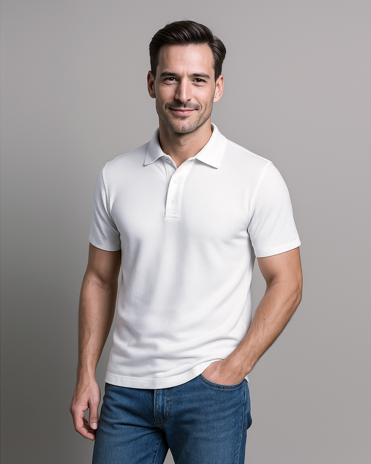 EZS Aria White Polo - 2