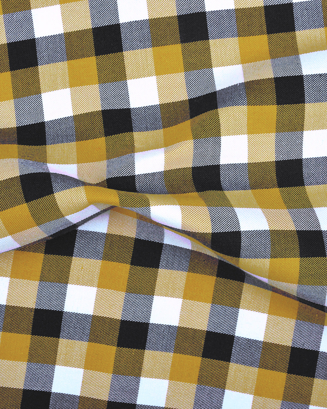 Fall Checks: Light Mustard Purple Gingham - 5