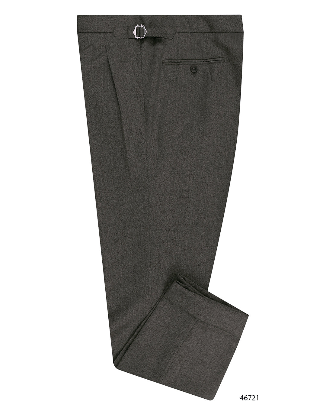 Drapers: Beige Covert Wool High Waisted Pant - 1