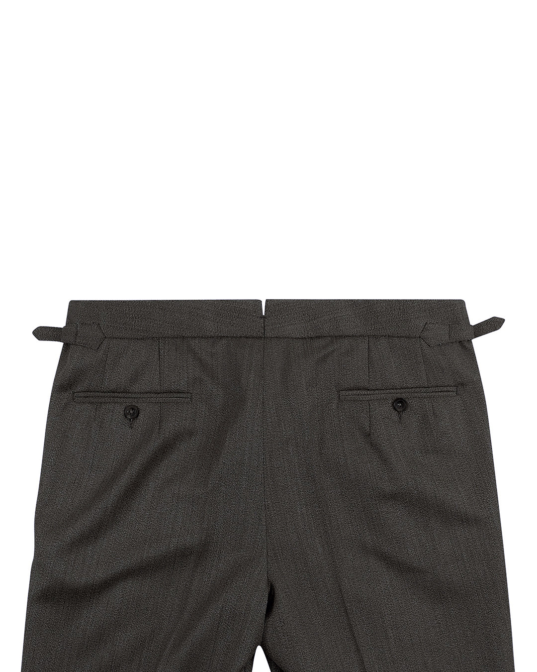 Drapers: Beige Covert Wool High Waisted Pant - 4
