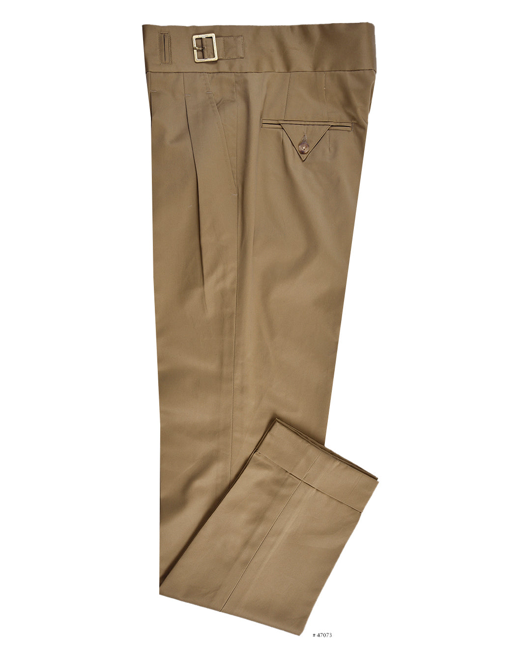 Gurkha Pant in Cotton Twill: Sand Fossil Beige - 1