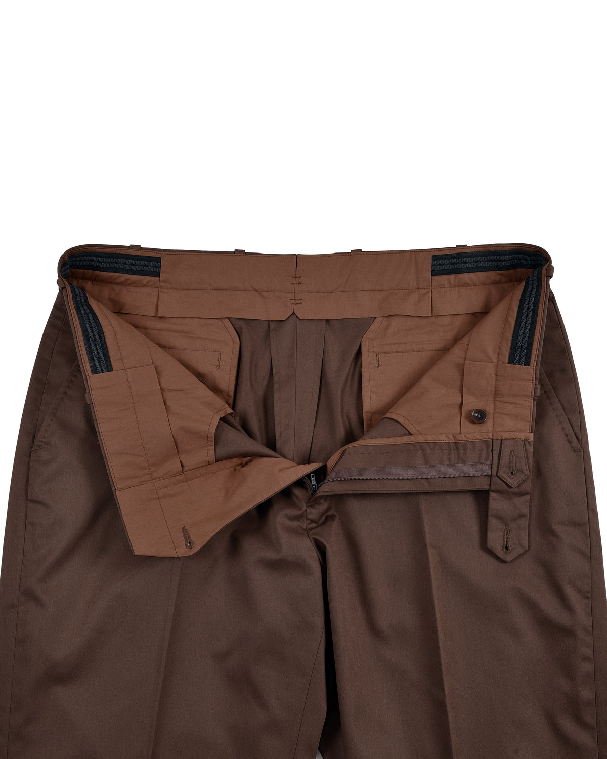 Coffee Cotton Twill Pant - 5