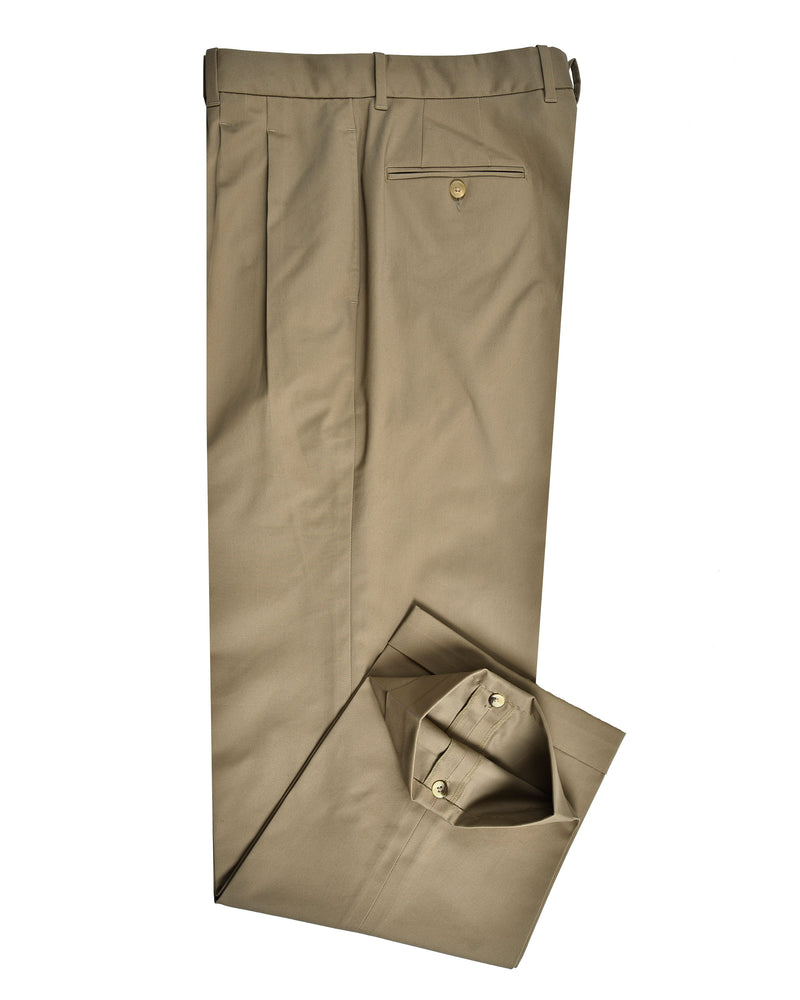 Khaki Stretchable chino