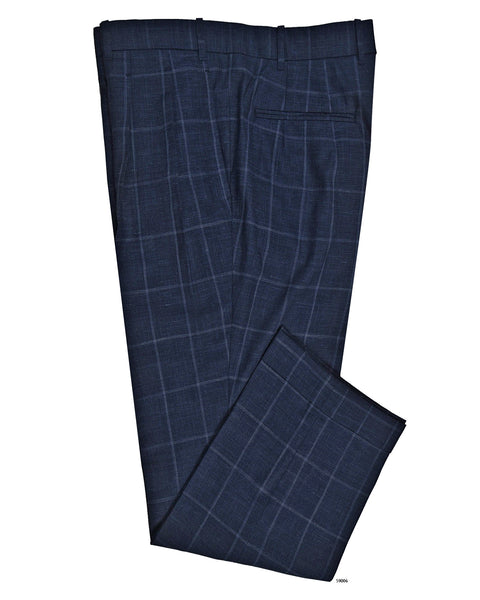 Loro Piana: Dark Blue Windowpane
