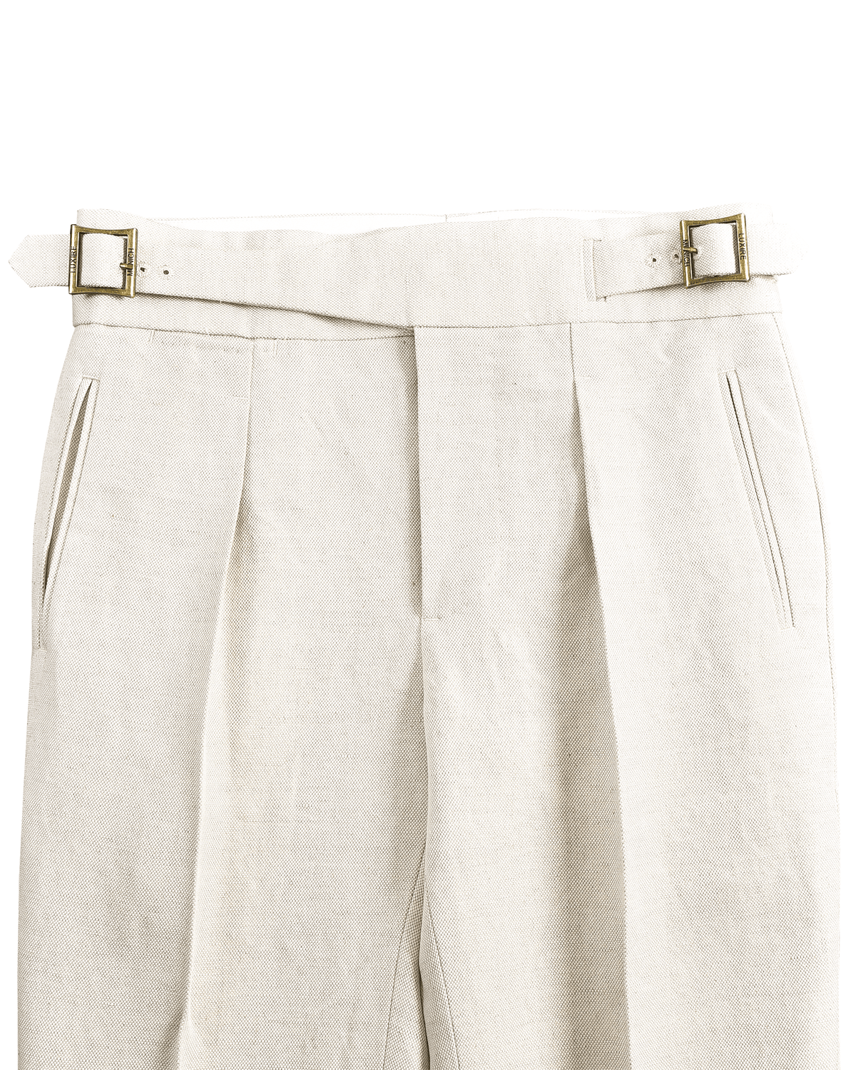 Gurkha Pants Linen Vintage Cream Birdseye - 5