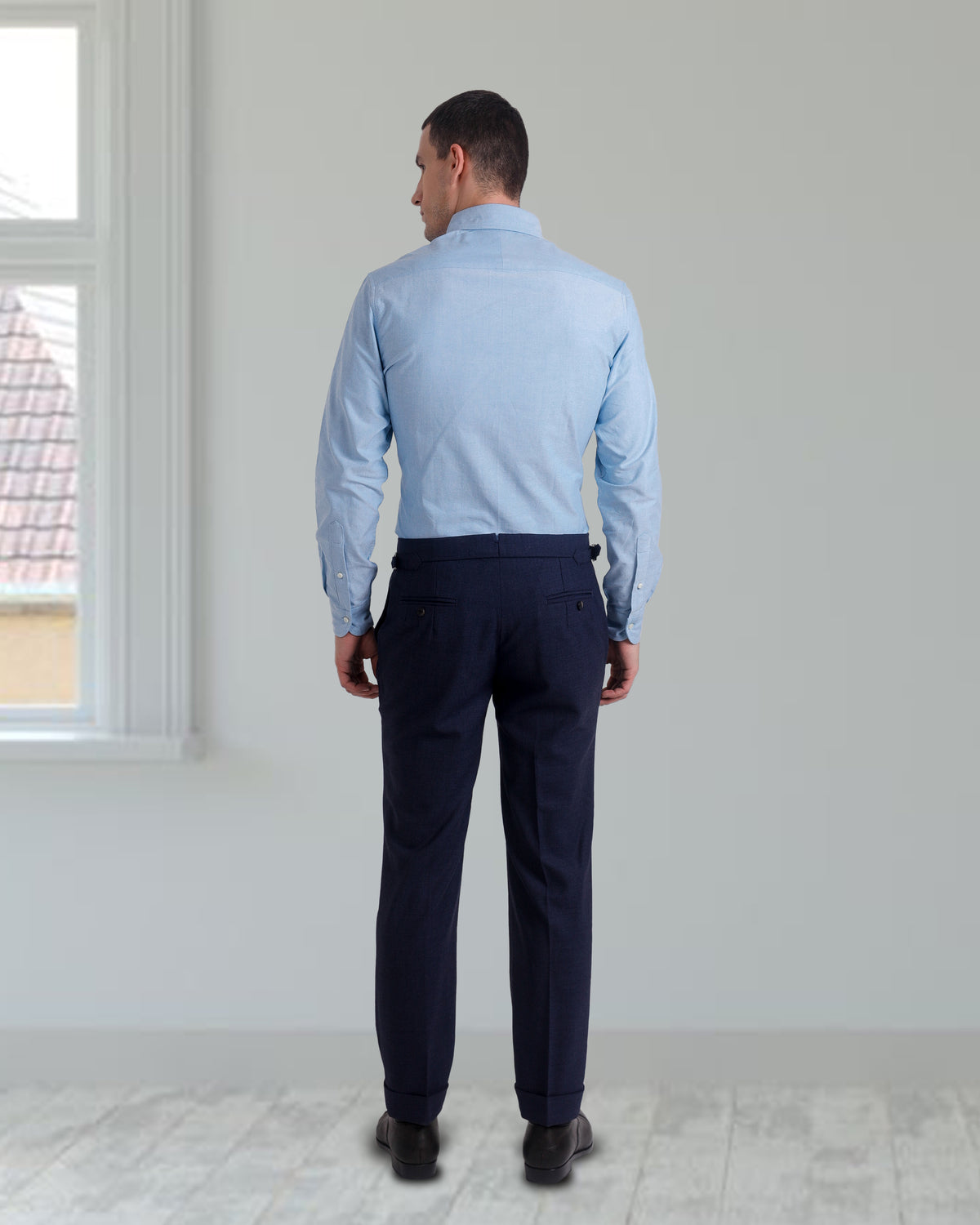 Classic Aqua Blue Oxford Shirt - 7
