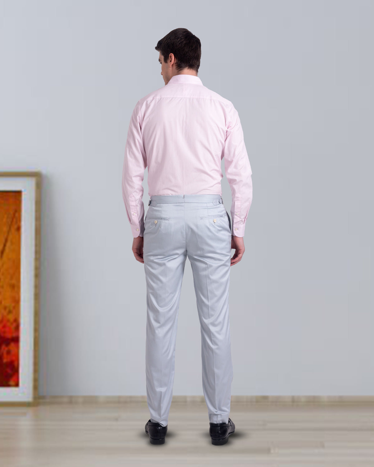Pale Baby Pink Plain Light Poplin Shirt - 6