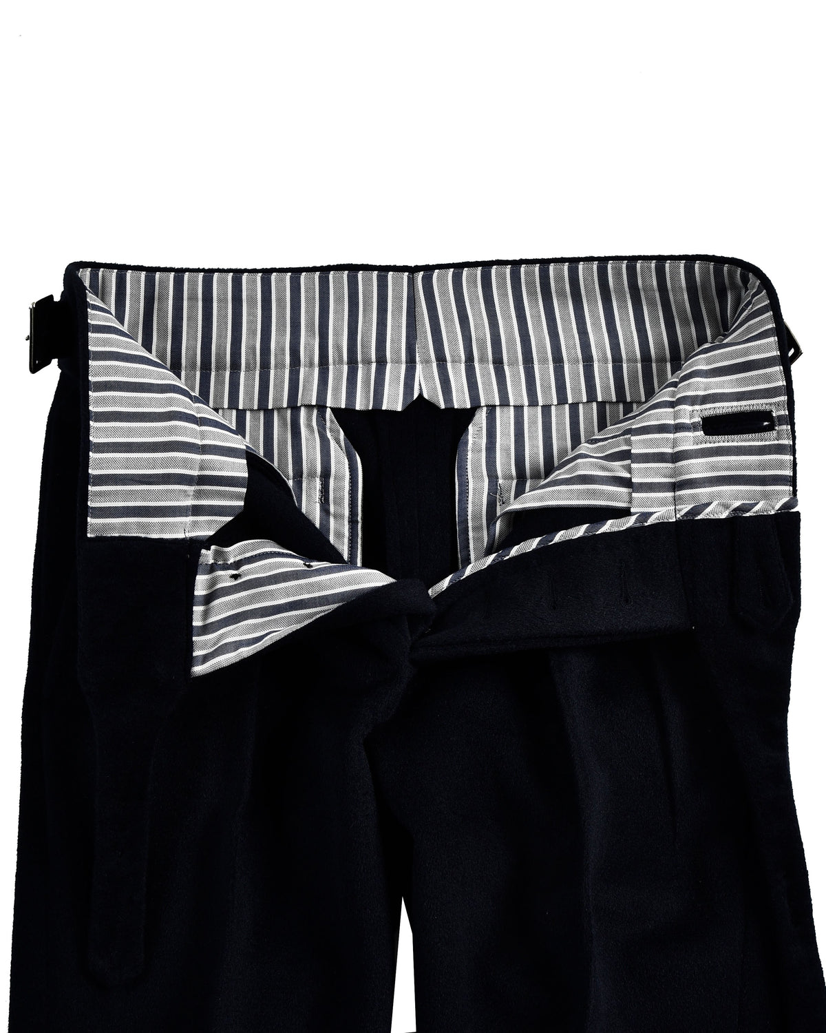 Gurkha Pant in VBC Black Wool Flannel - 5