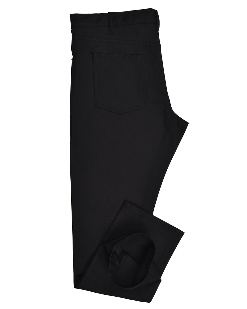 Jet Black Soft Twill Jeans