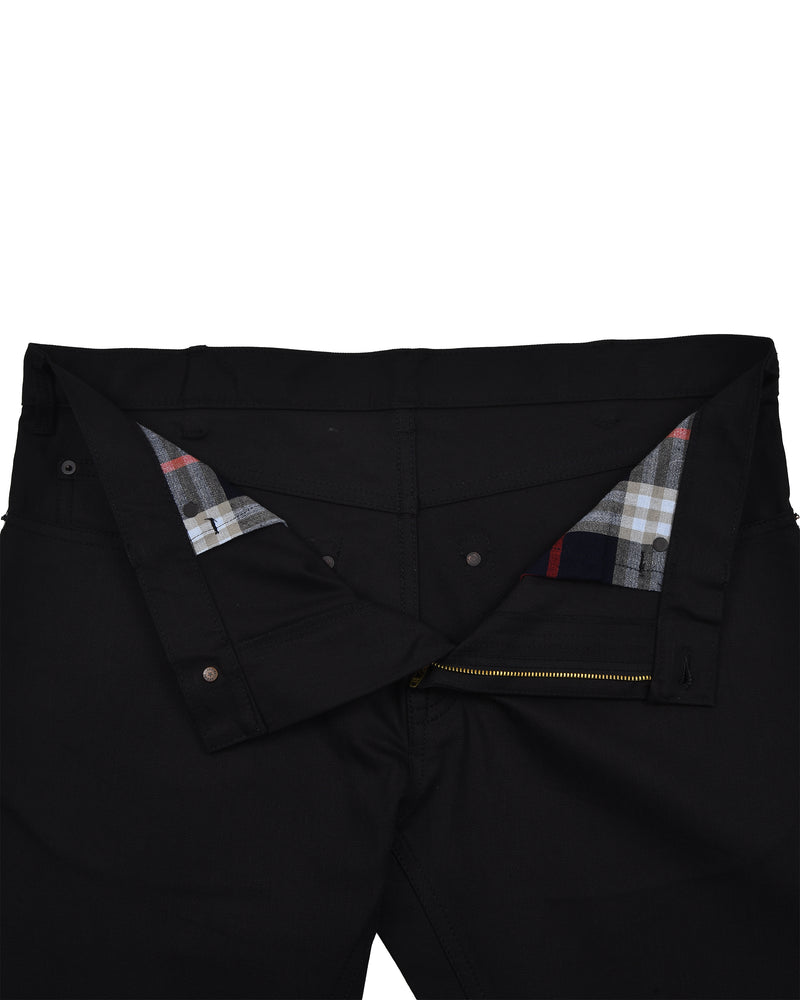 Jet Black Soft Twill Jeans