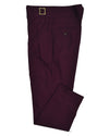 Gurkha Pants in Fresco Matt Wine Twill