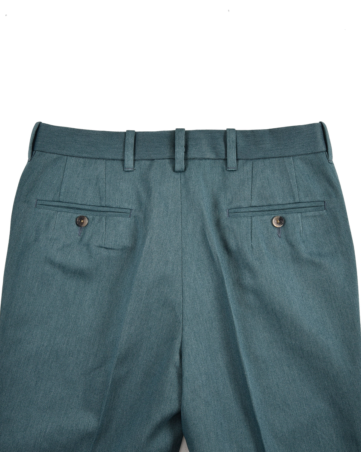 Dark Shaded Green Cotton Twill Pant - 6