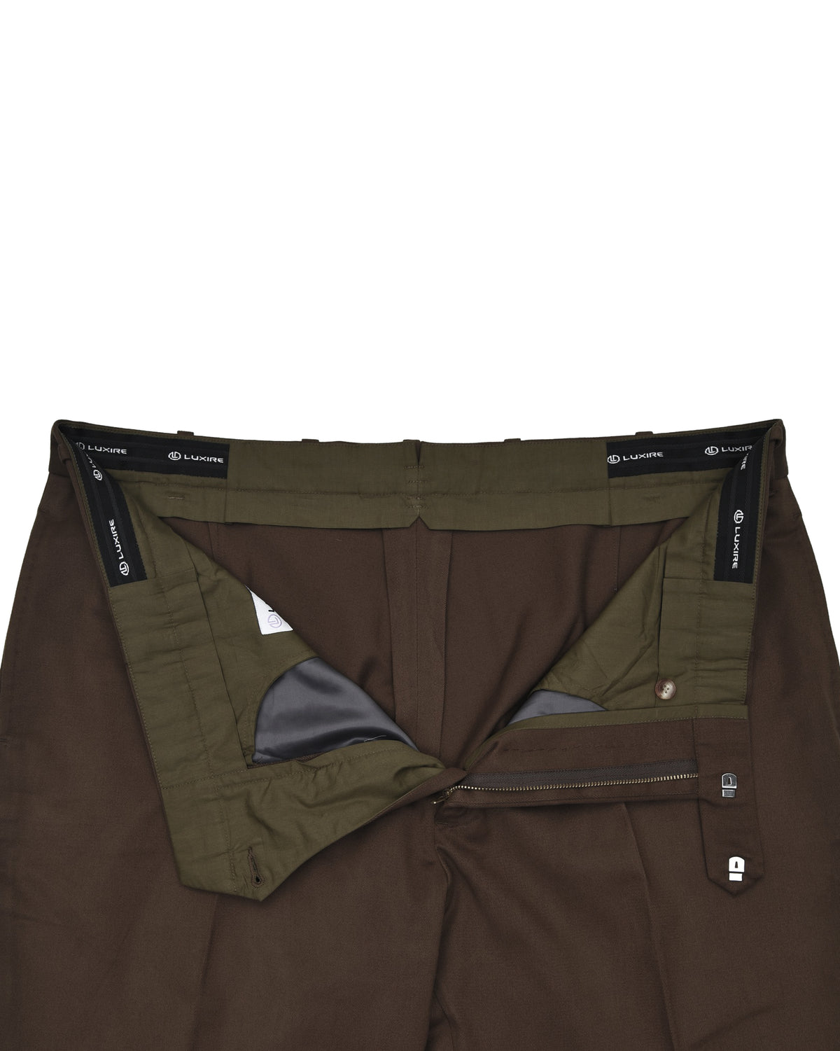 Dacota Soft Dark Brown Stretch Twill Pants - 5