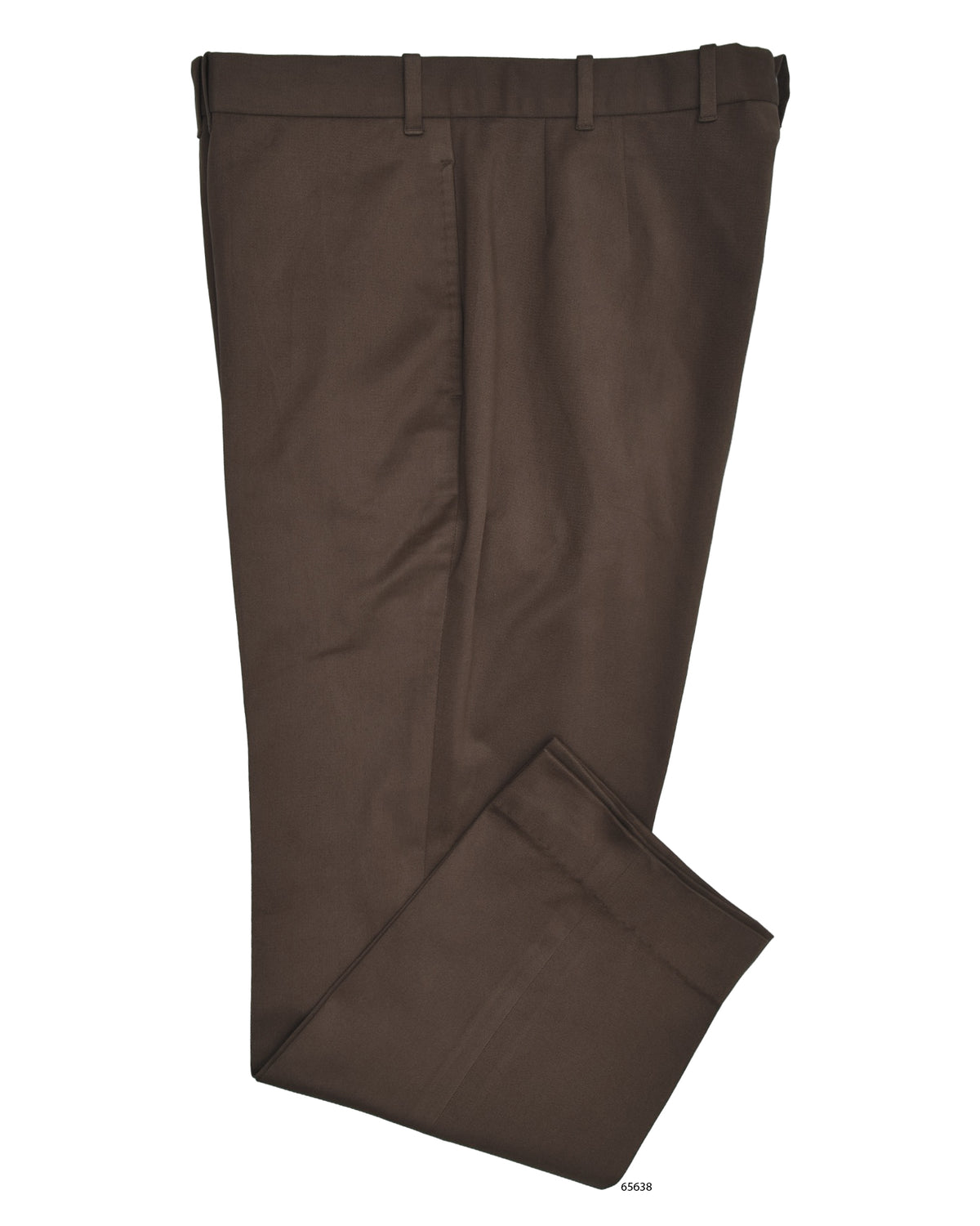 Dacota Soft Dark Brown Stretch Twill Pants - 1