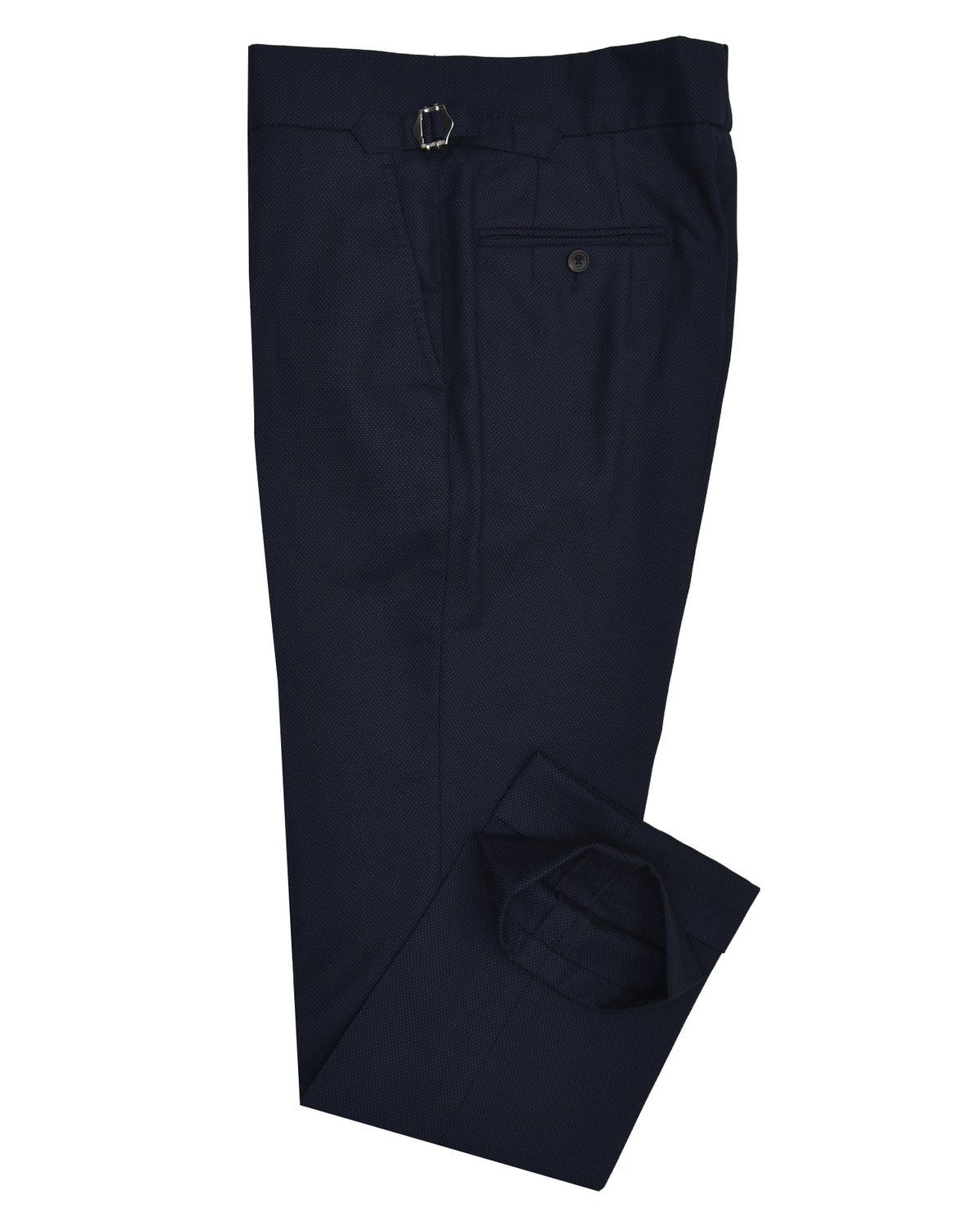 Delfino Navy Winter Hopsack - 2