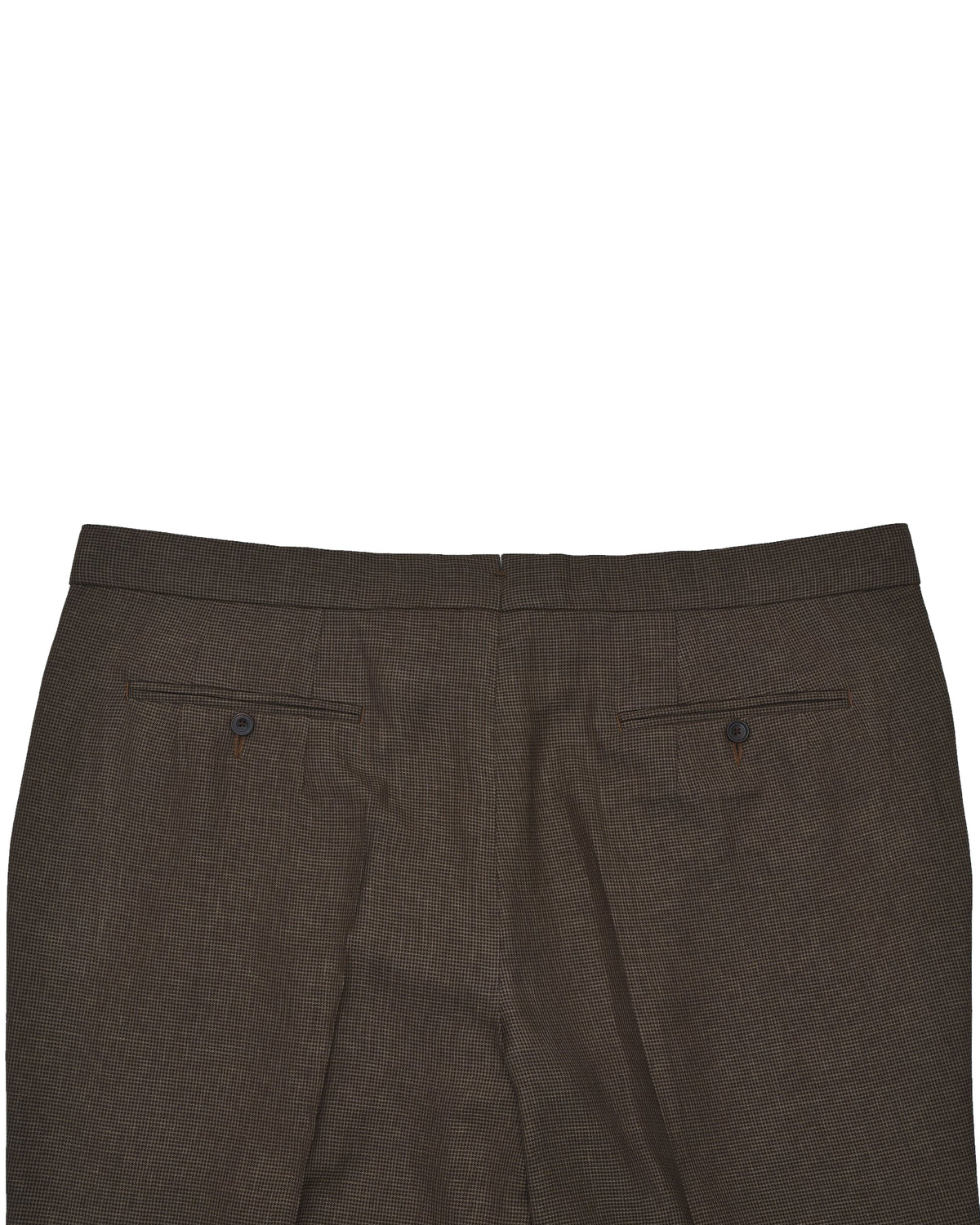 Drapers Tobacco Brown Micro Houndstooth Pants - 6