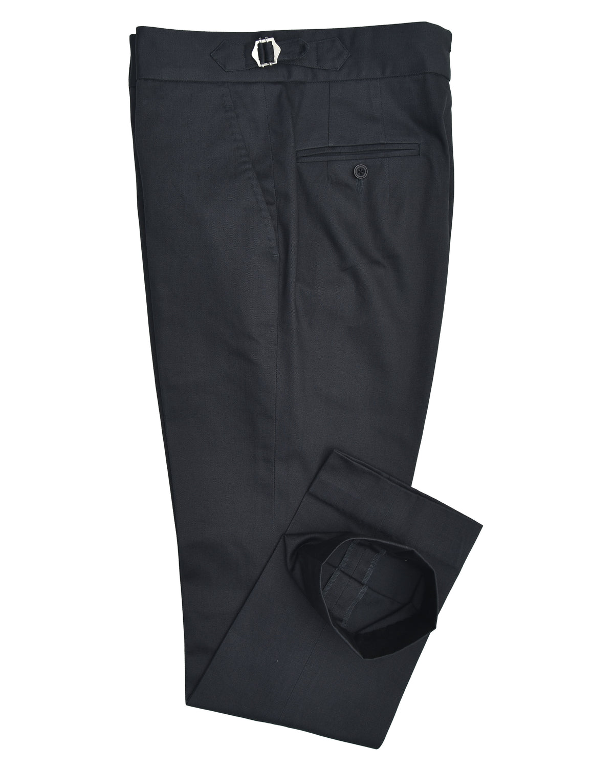 Dark Charcoal Grey Twill Pant - 2