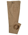 Pleated Military Khaki Dress Pant