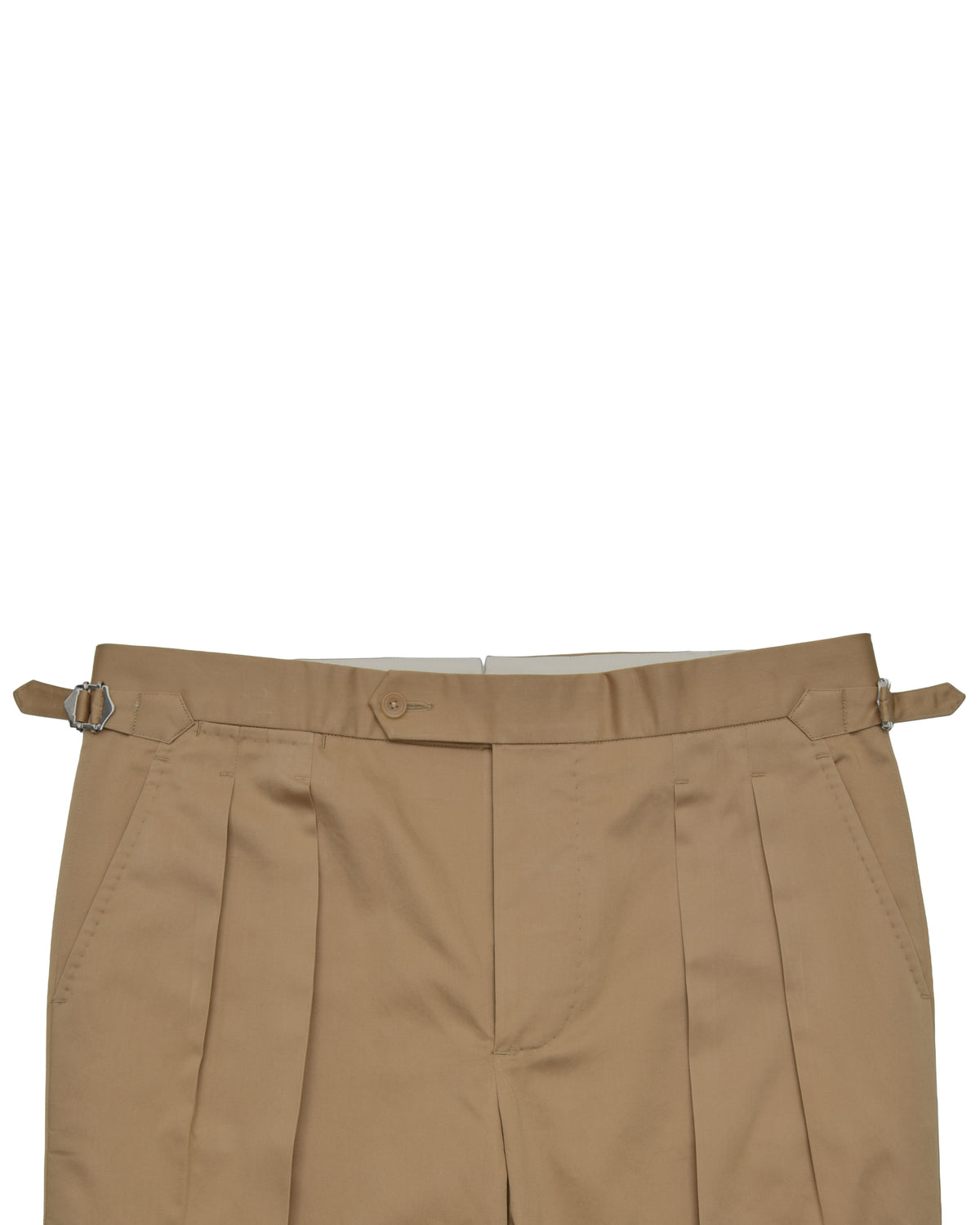 Pleated Military Khaki Dress Pant - 3