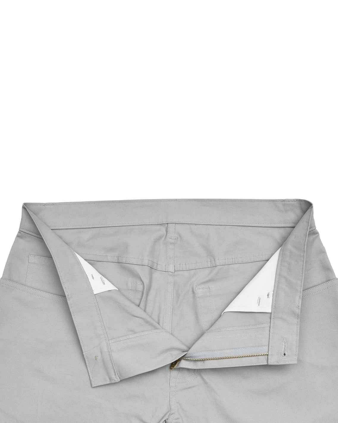Pastel Stone Grey Twill Chino - 5