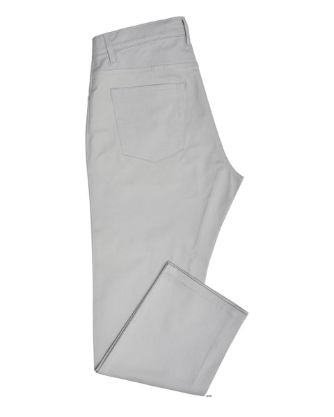Pastel Stone Grey Twill Chino