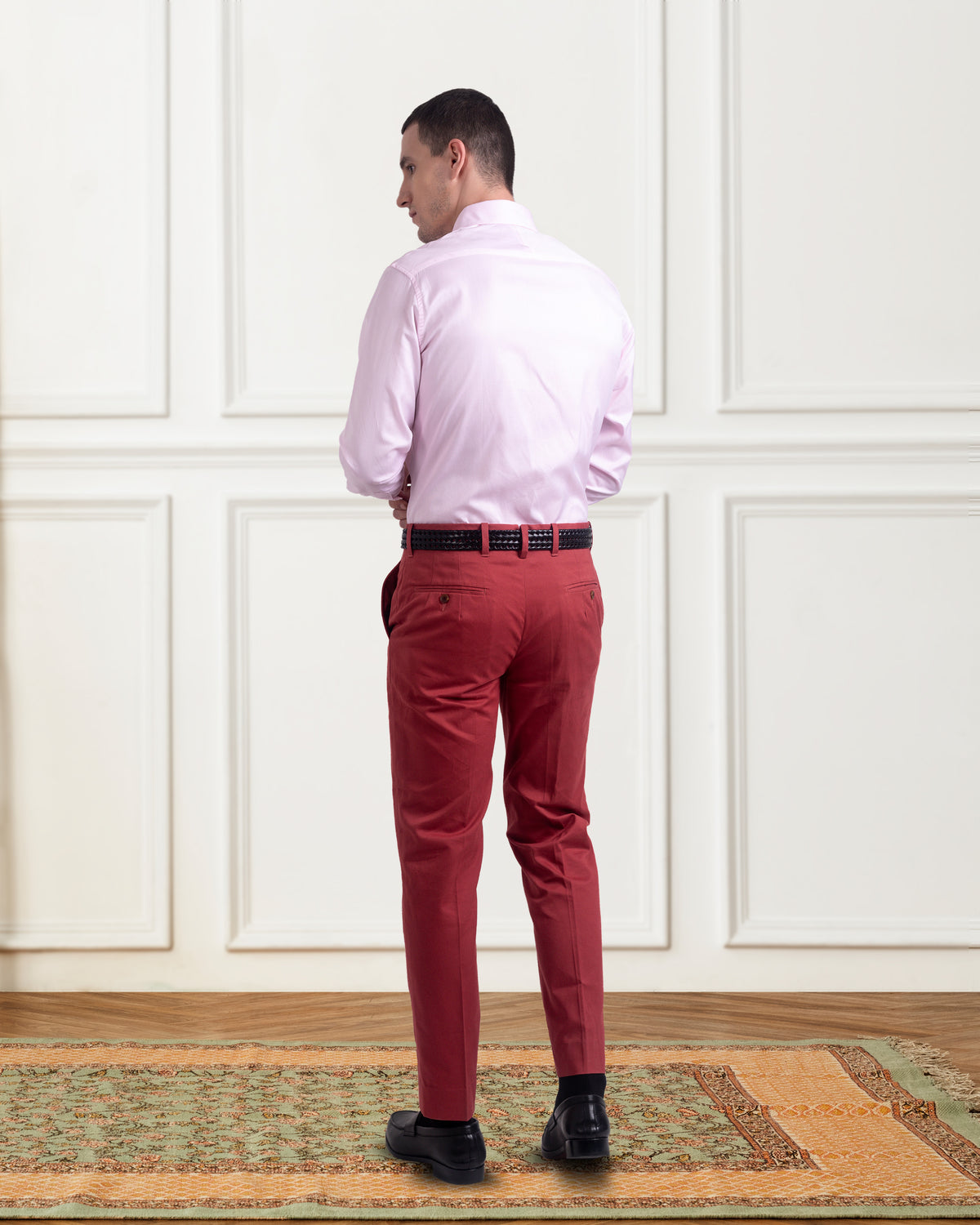 Pale Pink Twill Shirt - 6