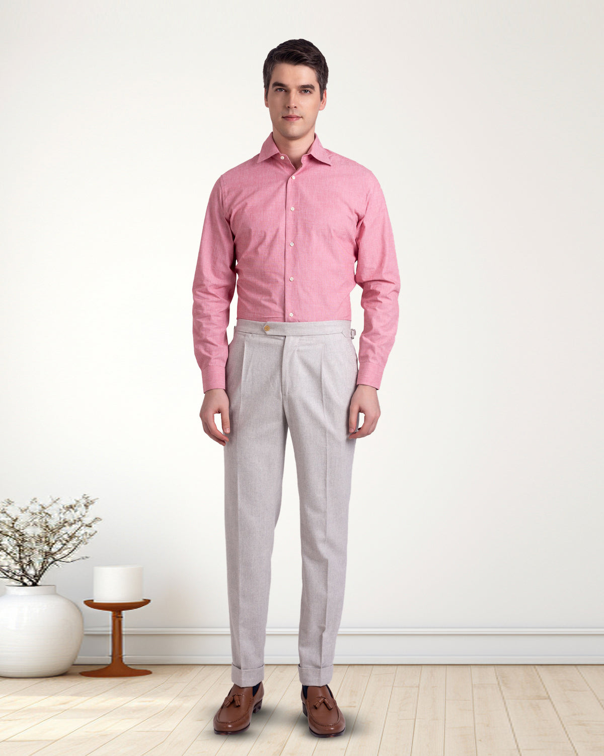 Vitale Barberis Canonico -Ecru Woolen Flannel - 3