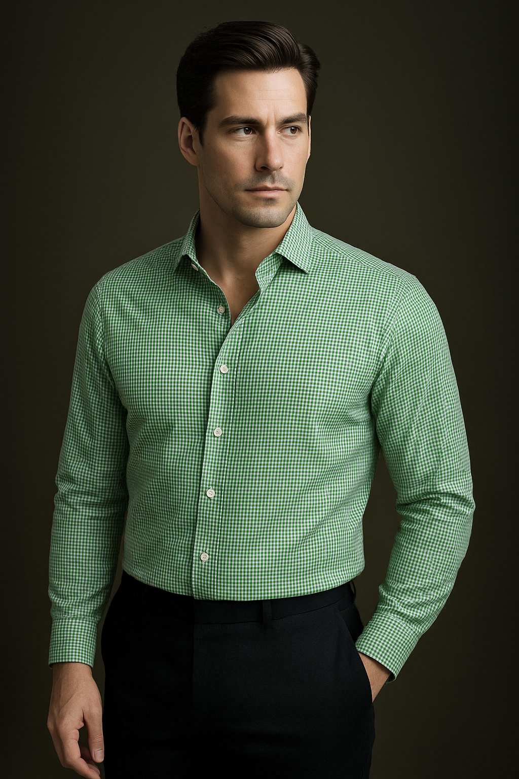 Monti Green Mini Checks Ice